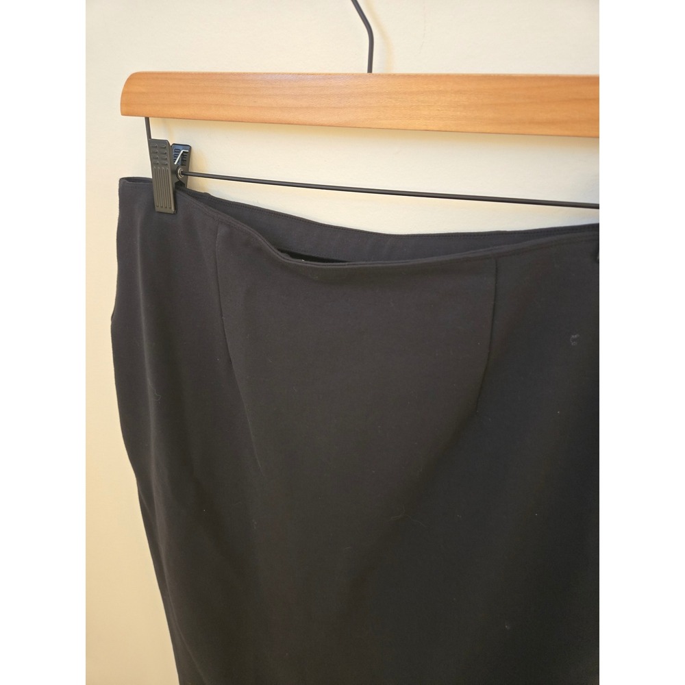 Abercrombie & Fitch Black Wide Slit Pencil Midi Skirt Large - Picture 5 of 10